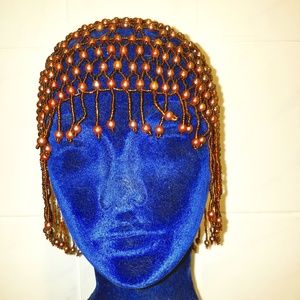 VINTAGE 1970'S WOMENS BEADED HAT